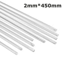 10pcs 2mmx45cm Aluminium Low Temperature Welding Brazing Rod for All AL Parts