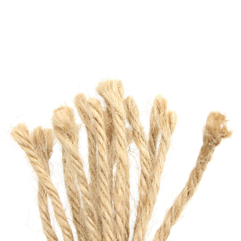 85cm Hemp Jute Rope Plant Hanger Flower Pot Holder Macrame Hanging Basket With Bead