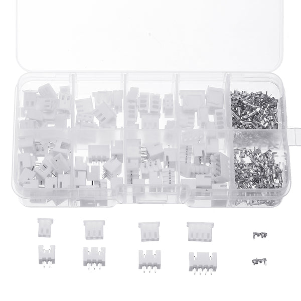 2500Pcs 2.54mm XH2.54 2p 3p 4 Pin Connector Plug+Straight Needle+Terminal Socket Header Wire Adaptor