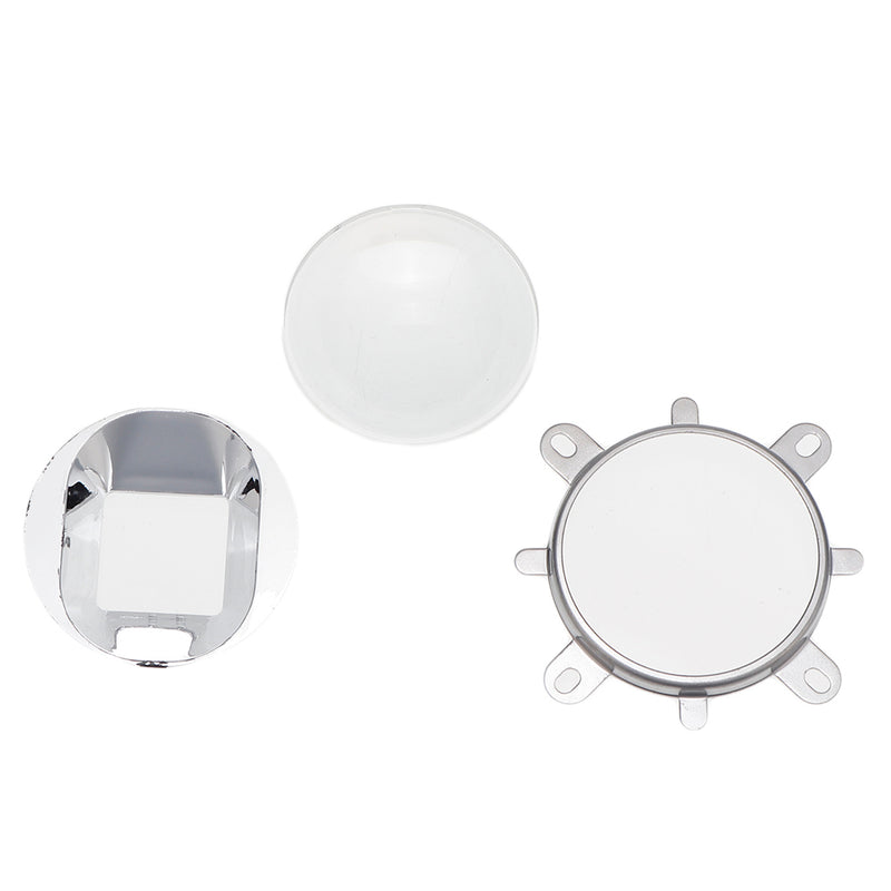 LED Lens Optical Glass 57mm + Reflector + Fixed Bracket For 20W 30W 50W 100W High Power Chip