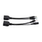 6pcs  POE Adapter Cable Tape Screened POE Switch Cable POE Splitter Injector Power Supply 12V Synthesizer Separator Combiner