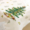 1PC 110x180cm Rectangular Disposable Table Cloth Christmas Tablecloth Printed Table Cover New Year
