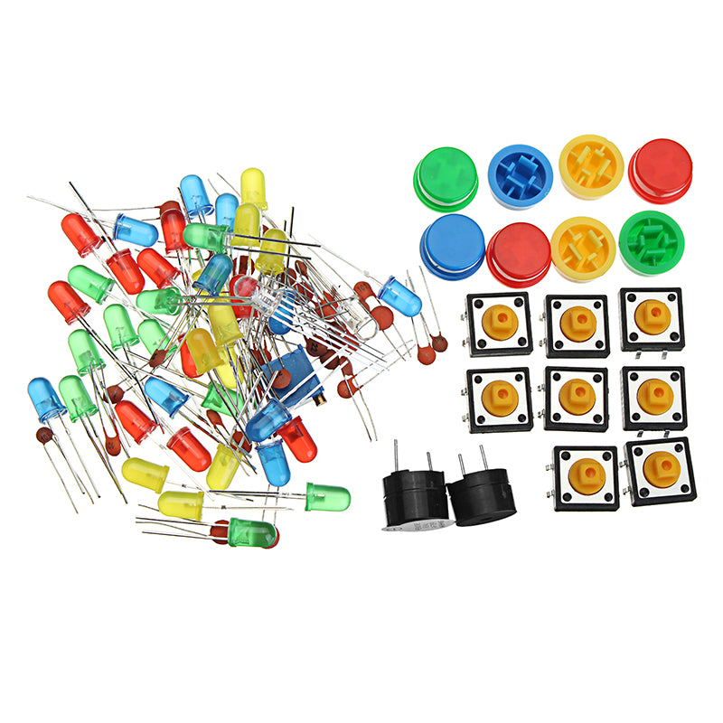 Resistor Buzzer Breadboard LED Dupont Cable Electronic Element Starter Kits