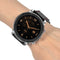 Red Thread Single Leather Watch Band Watch Strap for 47mm Amazfit GTR Smart Watch
