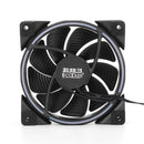 PCCooler 12V DC 12cm Both Side RGB Light Computer Case Cooling Fan D Port 4Pin PC Cooler Heatsink