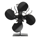4 Blades Fireplace Fan Thermal Heat Power Wood Burner Fan Stove Fan