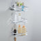 Aluminium Wall Mounted Bathroom Corner Shower Caddies Storage Shelf Rack Holder