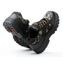 TENGOO Men's Safety Shoes Steel Toe Waterproof Non-Slip Anti-Smashing Hiking Camping Fishing Work Shoes