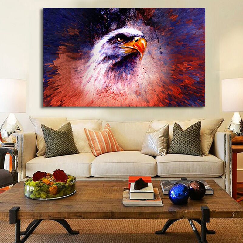 50X75CM Owl Modern Art Painting Abstract Print Picture Kit Wall Home Decor No Frame