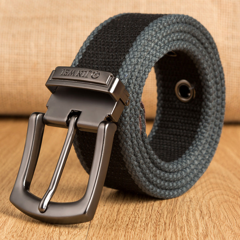 JINWEI ZK15 140cm 3.8cm Cutable Adjustable Tactical Belt Durable Canvas Casual Belt