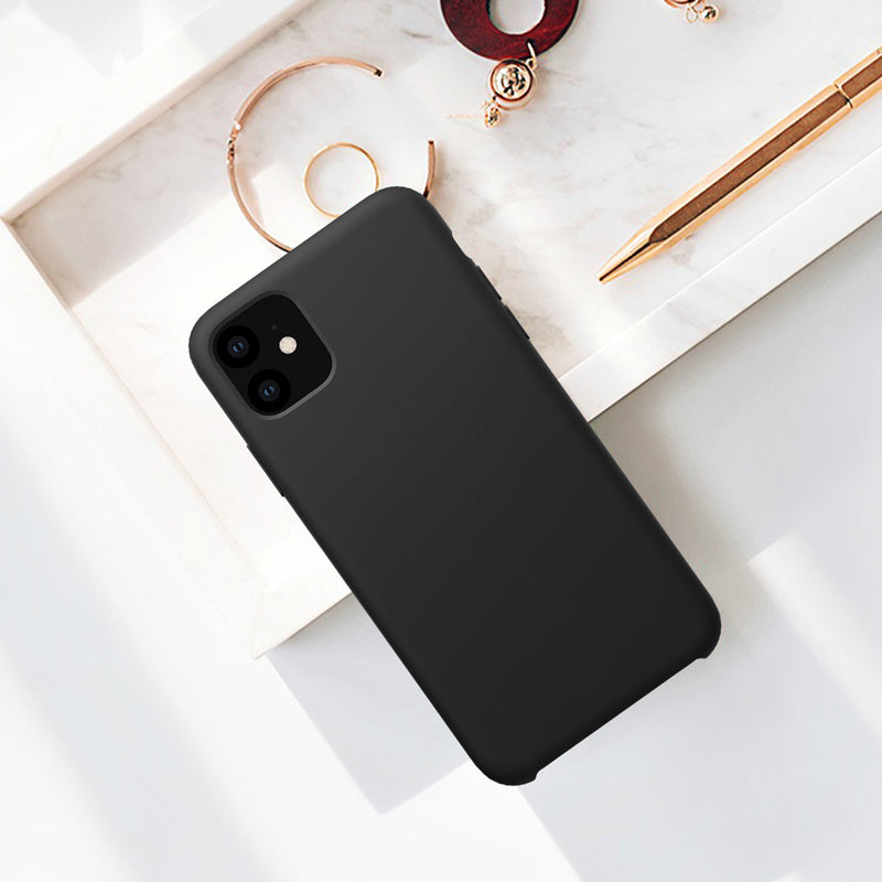 NILLKIN Smooth Shockproof Soft Liquid Silicone Rubber Back Cover Protective Case for iPhone 11 6.1 inch