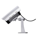 Solar Powered Simulation Camera Security CCTV Dome Camera Outdoor with 30 LED Night Light