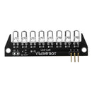 8 Bit 5mm F5 Bright LED Blue Light Module Electronic Building Blocks For