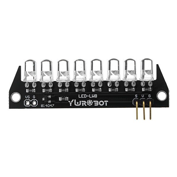 8 Bit 5mm F5 Bright LED Blue Light Module Electronic Building Blocks For