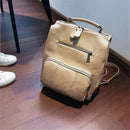 Vintage Backpack PU Leather Student School Bag Handbag Shoulder Bag Travel Rucksack Camping