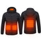 Electric USB Intelligent Heated Warm Back Abdomen Neck Cervical Spine Hooded Winter Jacket Motorcycle Skiing Riding Coats