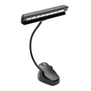 LED Clip-on Music Stand Clamp Night Light Bed Table Desk Reading Lamp