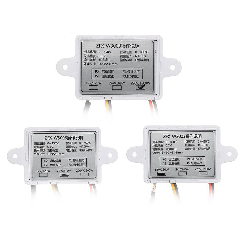 W3003 12V/24V/220V Microcomputer Digital Display Intelligent Temperature Controller Electronic For Burner Fuel Machine Controller
