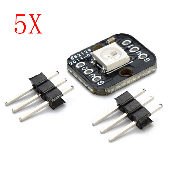 5Pcs One Bit WS2812B Serial 5050 Full Color LED Module For