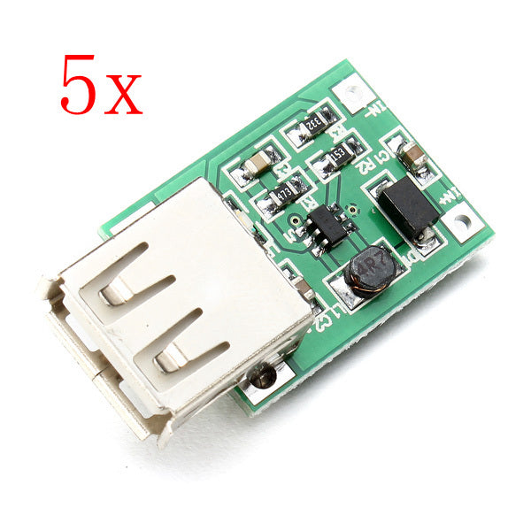 5Pcs DC-DC 0.9V-5V USB Output Charger Step Up Power Module