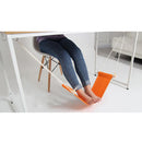 50KG Load Capacity Portable Mini Office Foot Rest Stand Desk Feet Hammock Easy Disassemble Home Garden Use Orange