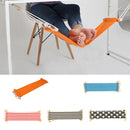 50KG Load Capacity Portable Mini Office Foot Rest Stand Desk Feet Hammock Easy Disassemble Home Garden Use Orange