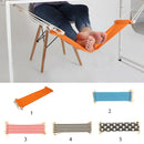 50KG Load Capacity Portable Mini Office Foot Rest Stand Desk Feet Hammock Easy Disassemble Home Garden Use Red White Stripes