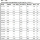 Transistor Assortment Box for Electronic TV Set DIY Parts Pack of 750pcs