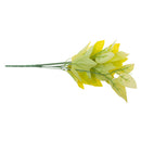 Pack of 2pcs Artificial Plant Foliage Grass Silk Leaf Leaves 35cm Yellow