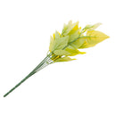 Pack of 2pcs Artificial Plant Foliage Grass Silk Leaf Leaves 35cm Yellow