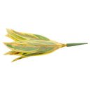 Artificial 10-Fork Gladiolus Leaf Plants Silk Foliage Grass Decor Yellow