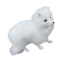Realistic White Fox Animal Model Role Play Figure Figurine Garden Decor