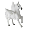 Realistic White Unicorn Animal Model Role Play Figure Figurine Garden Decor