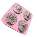 Ancient Coin Silicone Fondant Mould Cake Ice Paste Mold Baking Deco Tool DIY