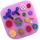Steam Punk 15 Tools Silicone Fondant Mould Cake Ice Paste Mold Baking Decor