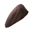 Fashion Unisex Coffee Stripes Chef Hat Cotton Cook Cap Beret Work Wear Golf Cap Cafe Bar