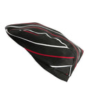 Chef Hat Catering Baker Cook Duckbill Beret Golf Cap Red Black Stripes