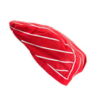 Fashion Unisex Chef Hat Catering Baker Cook Duckbill Beret Golf Cap Red White Stripes
