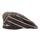 Fashion Unisex Chef Hat Catering Baker Cook Duckbill Beret Golf Cap Coffee White Stripes