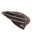 Fashion Unisex Chef Hat Catering Baker Cook Duckbill Beret Golf Cap Coffee White Stripes