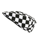 Fashion Unisex Chef Hat Catering Baker Cook Duckbill Beret Golf Cap White Grid
