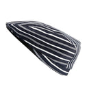Fashion Unisex Chef Hat Catering Baker Cook Duckbill Beret Golf Cap Blue White Stripes