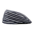 Fashion Unisex Chef Hat Catering Baker Cook Duckbill Beret Golf Cap Blue White Stripes