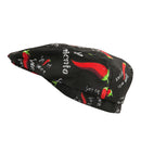 Fashion Unisex Chef Hat Catering Baker Cook Duckbill Beret Golf Cap Chili Print