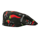 Fashion Unisex Chef Hat Catering Baker Cook Duckbill Beret Golf Cap Chili Print