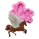 Winged Horse Silicone Cake Mold Fondant Mould Birthaday Cake Decorating Ice Baking Tool DIY