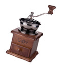 Classic Coffee Bean Spice Vintage Hand Grinder Wooden Retro Burr Mill