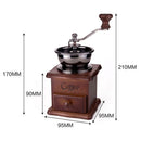 Classic Coffee Bean Spice Vintage Hand Grinder Wooden Retro Burr Mill