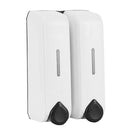 350ml Double Soap Bathroom Shampoo Lotion Holder Pump Action Dispenser