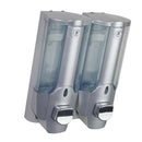 350ml Double Head Soap Bathroom Shampoo Lotion Holder Pump Action Dispenser